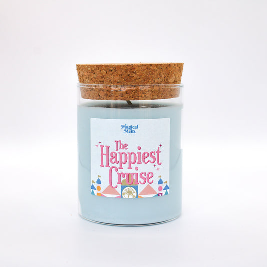 The Happiest Cruise candle