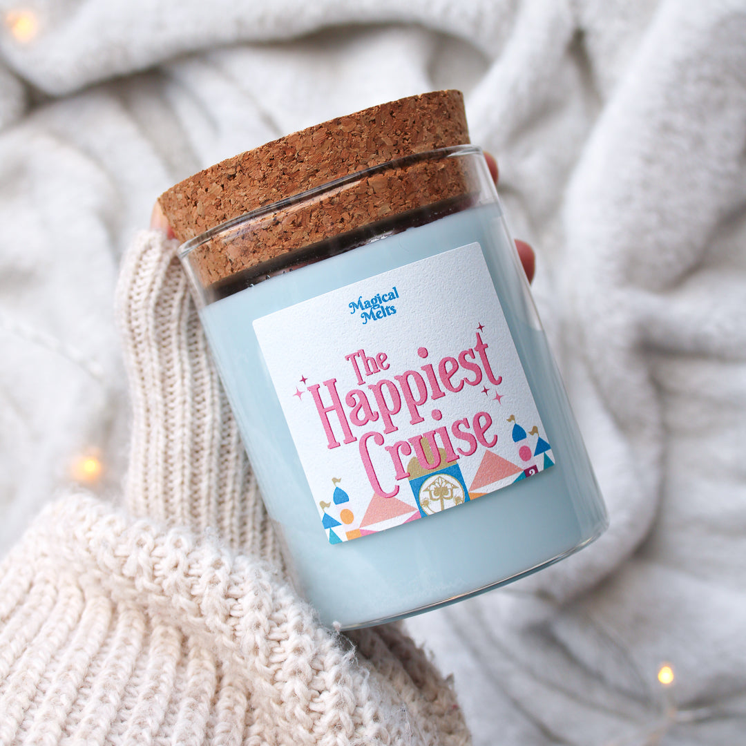 The Happiest Cruise candle